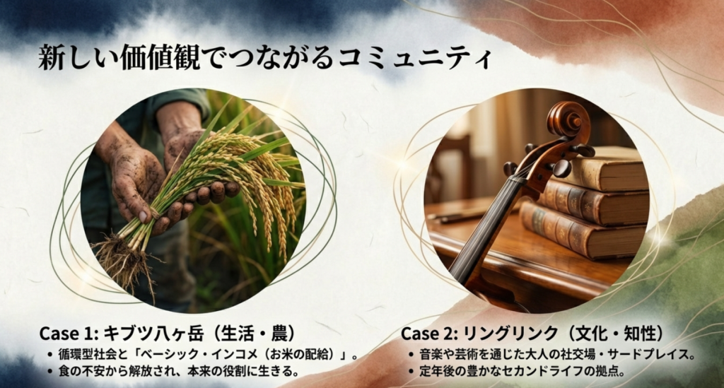 キブツ八ヶ岳やリングリンクなど新しい価値観でつながるコミュニティ