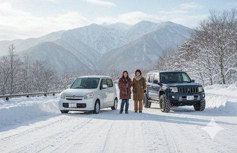 4WDと2WDで変わる雪道の安全性