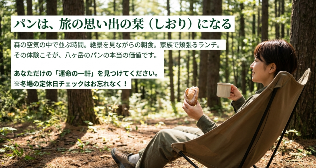 パンは旅の思い出の栞 八ヶ岳でのパン体験の価値