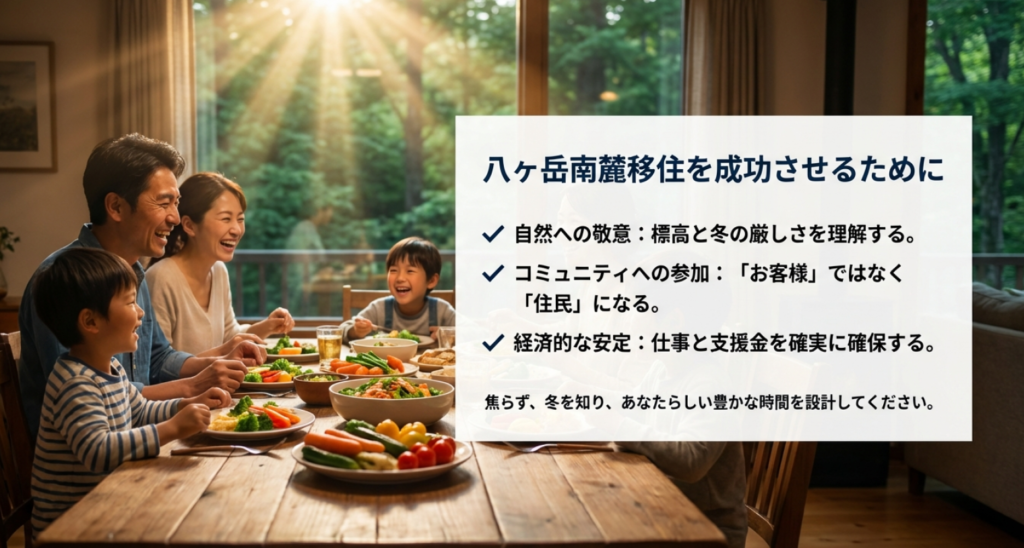 八ヶ岳南麓移住を成功させるための3つのポイント(自然への敬意・コミュニティ・経済的安定)