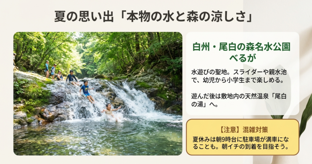夏の思い出「本物の水と森の涼しさ」
