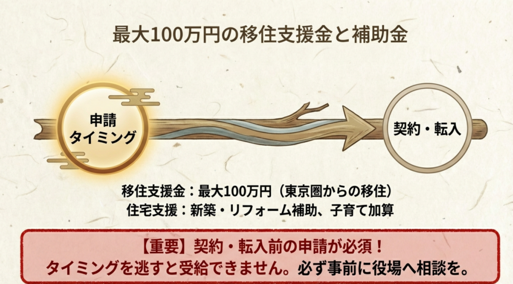 最大100万円の移住支援金と申請の重要ポイント