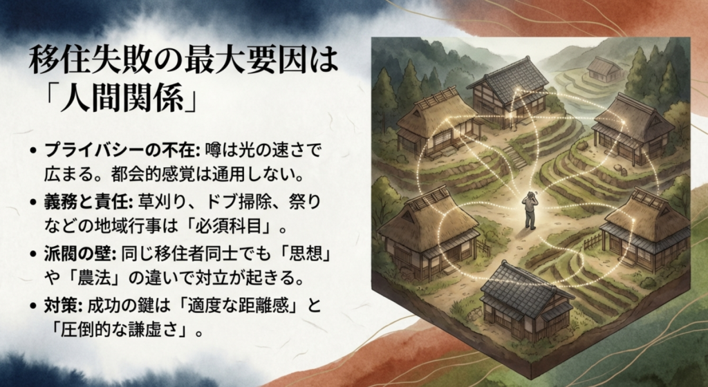 移住失敗の原因となる人間関係の壁と成功のための対策