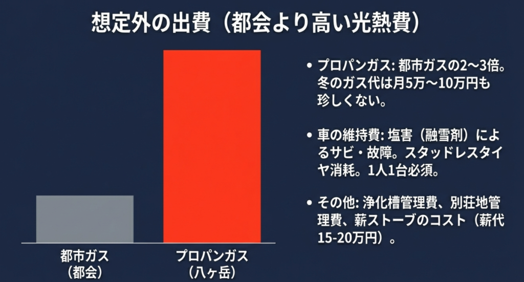 都市ガスの2〜3倍になるプロパンガス料金と冬の光熱費・維持費の現実