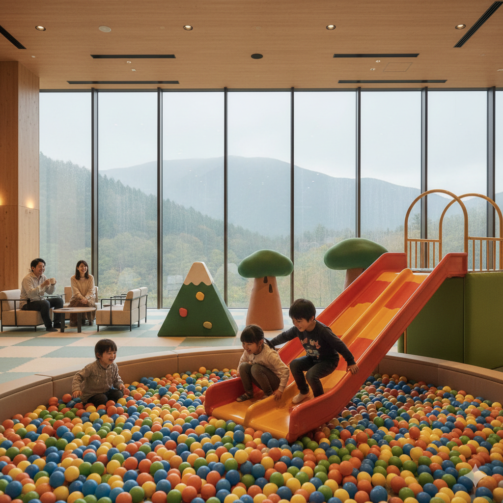 雨の日も安心な八ヶ岳の室内遊び場