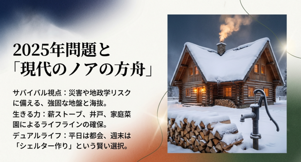 2025年問題や災害リスクに備える現代のノアの方舟としての八ヶ岳
