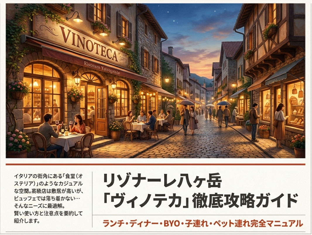 リゾナーレ八ヶ岳のヴィノテカ外観イラストと攻略ガイド