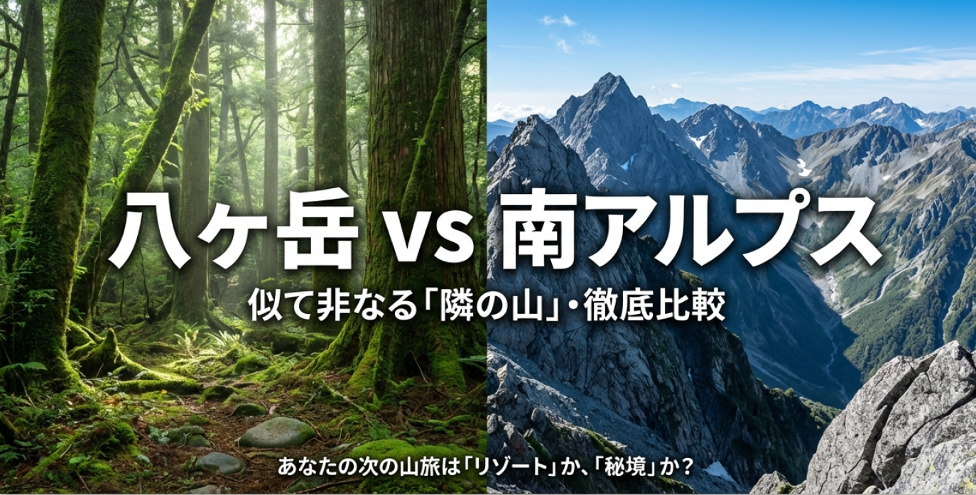 八ヶ岳と南アルプスを比較