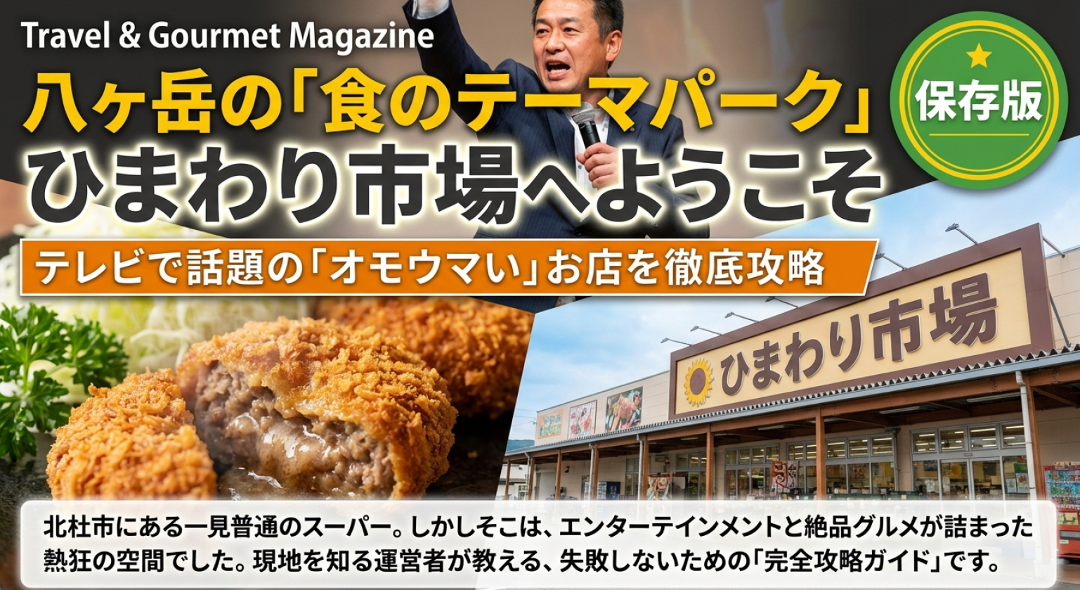 八ヶ岳の食のテーマパーク・ひまわり市場の完全攻略ガイド