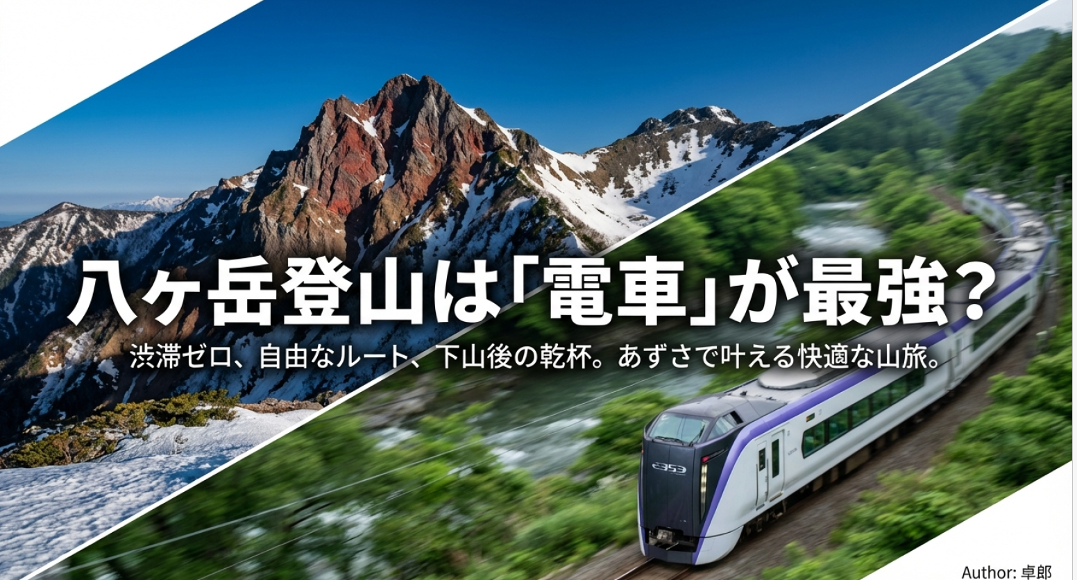 八ヶ岳は電車登山が最強？あずさ割引と縦走ルートを徹底解説