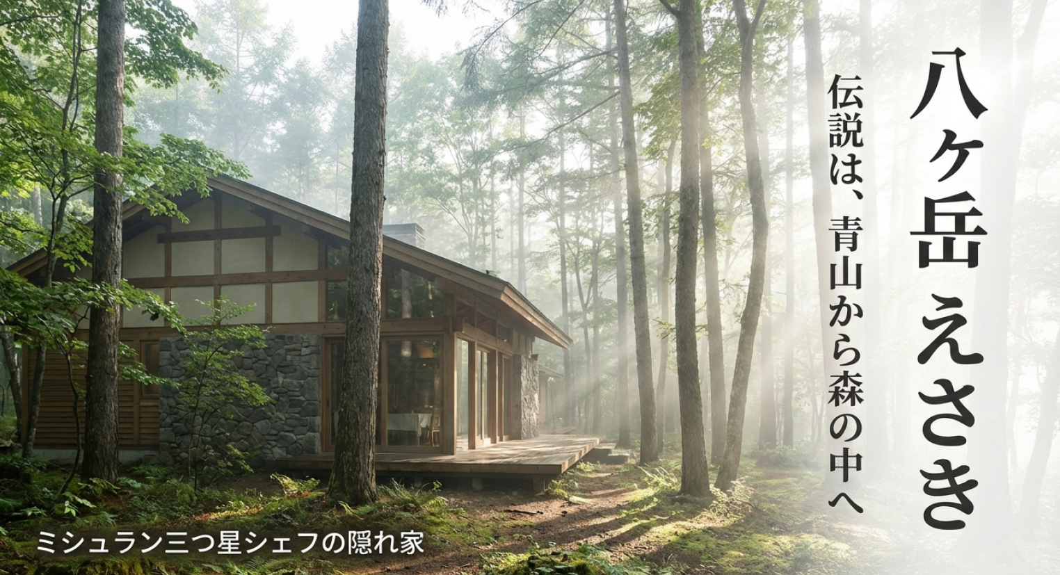 都会の喧騒と八ヶ岳の自然の対比、そして「土から皿へ」というシェフの決断