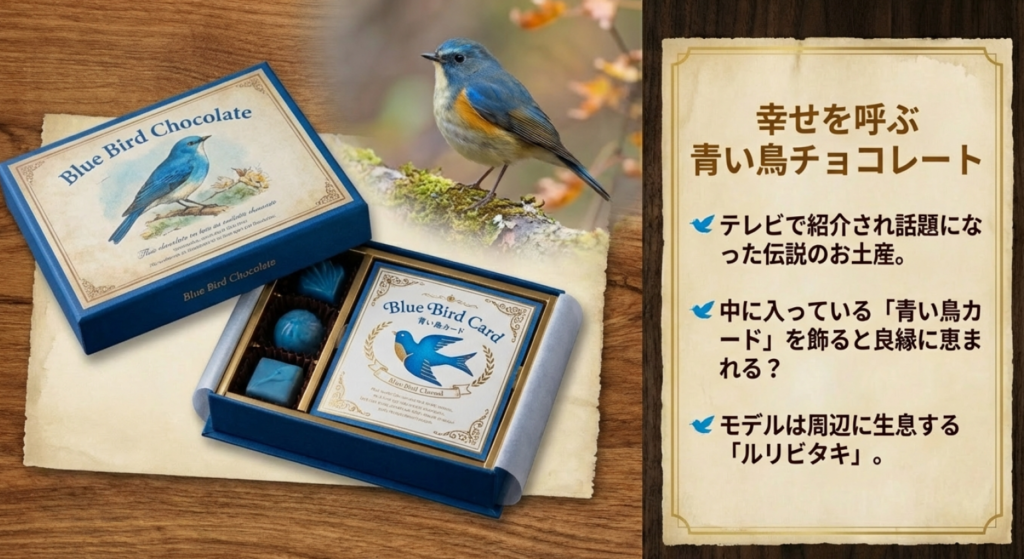 伝説のお土産「青い鳥チョコレート」