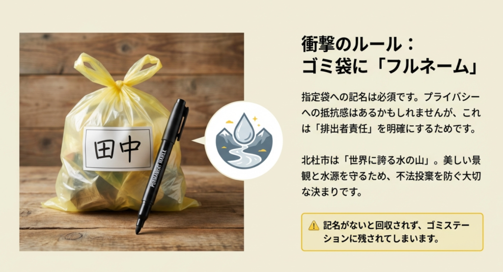 北杜市の指定ゴミ袋にはフルネームの記名が必須である理由と排出者責任