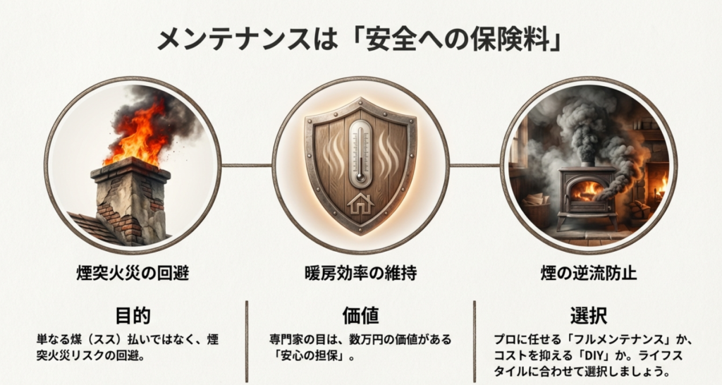 煙突掃除による火災リスク回避と安全の担保