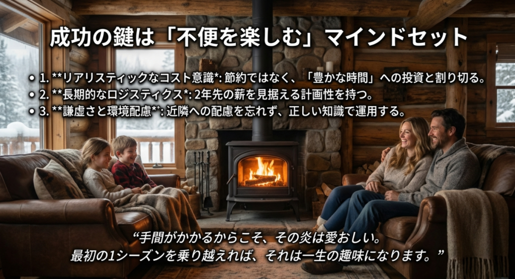 薪ストーブライフを楽しむためのマインドセット・不便を楽しむ覚悟