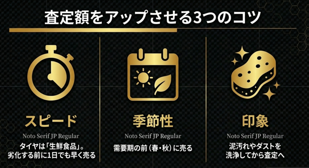 買取金額を最大化するための3つの鉄則