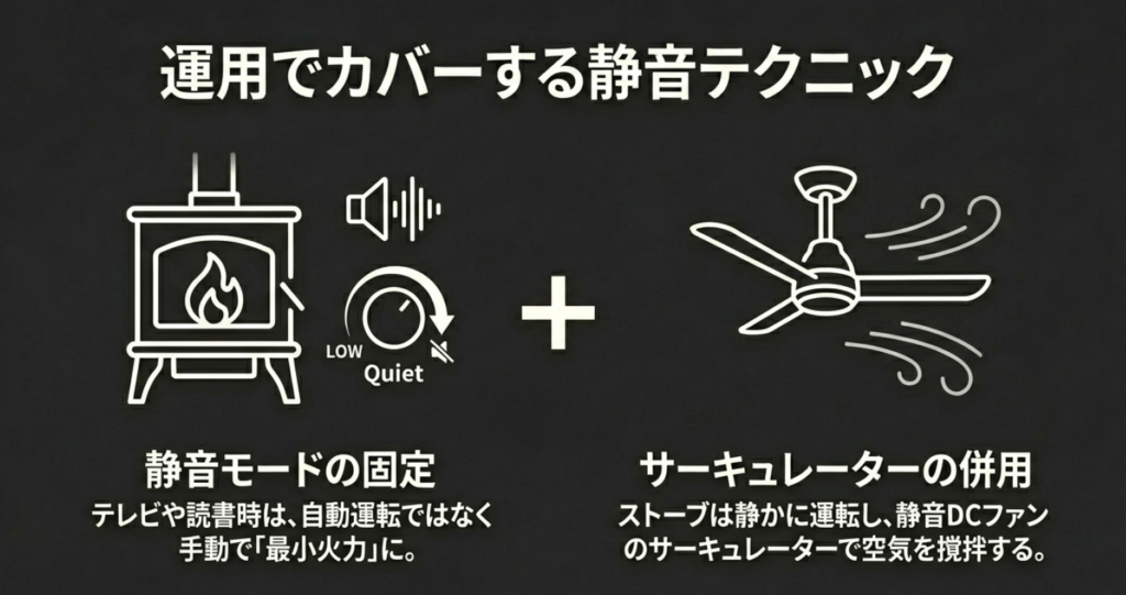 静音モードとサーキュレーター併用による運用テクニック