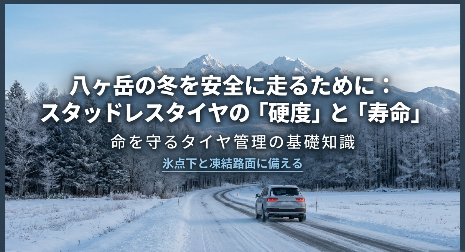 雪道も安心！スタッドレスタイヤの硬度と寿命の目安