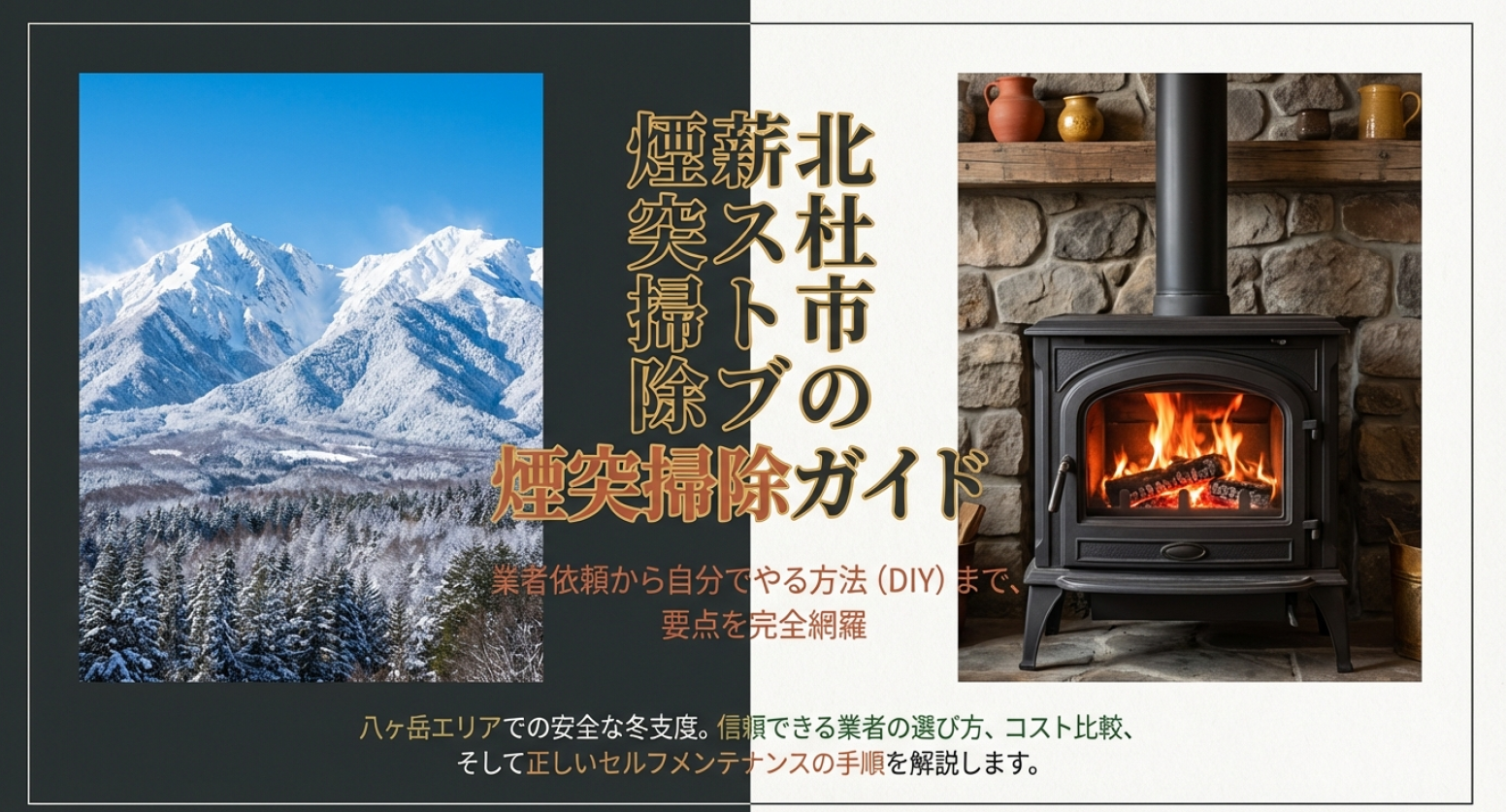 八ヶ岳エリアの薪ストーブ煙突掃除ガイド