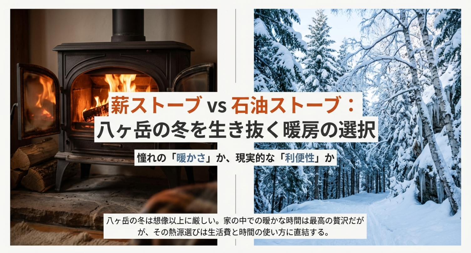 薪ストーブ vs 石油ストーブ：理想と現実の選択